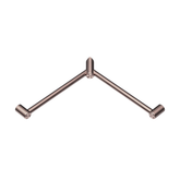 Mecca Care 32mm Wrap Around Corner Nero Grab Rail 600X600mm - Brushed Bronze